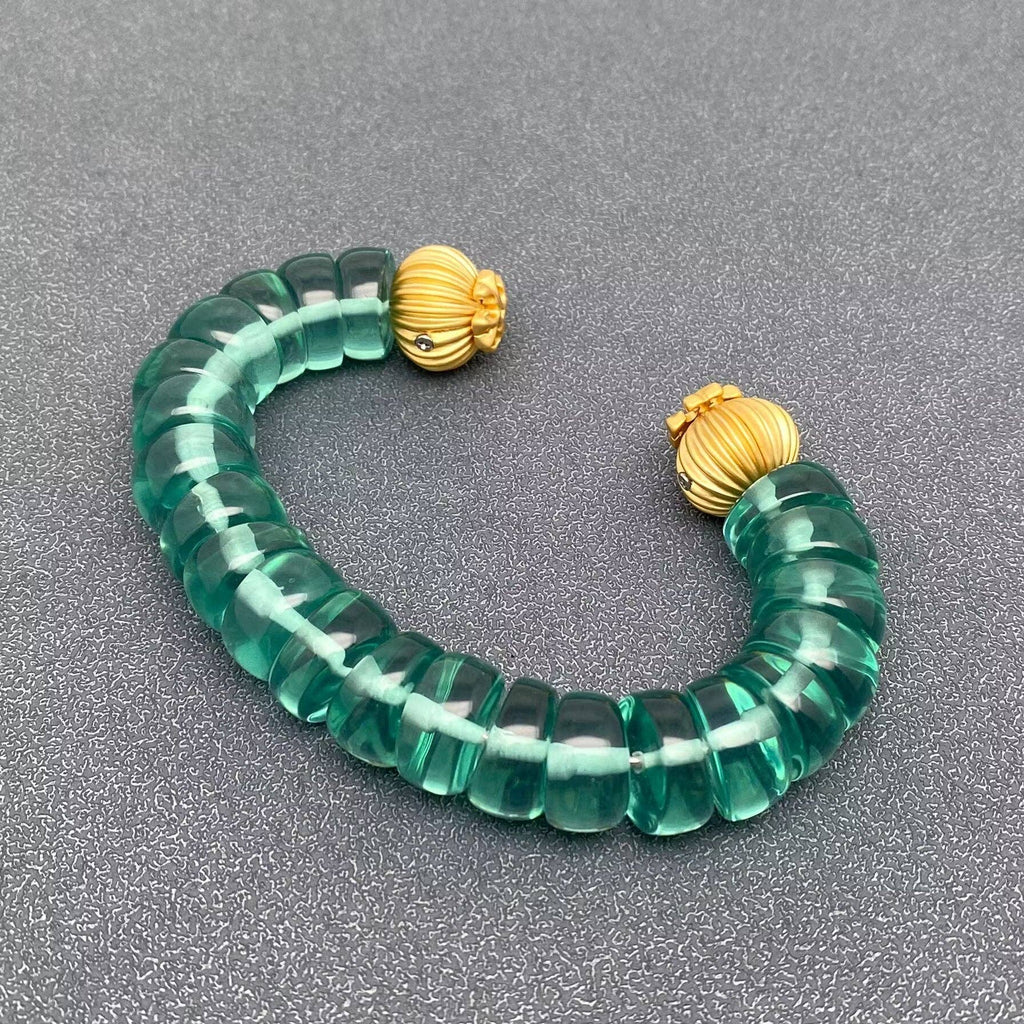Resin Beads Adjustable Cuff