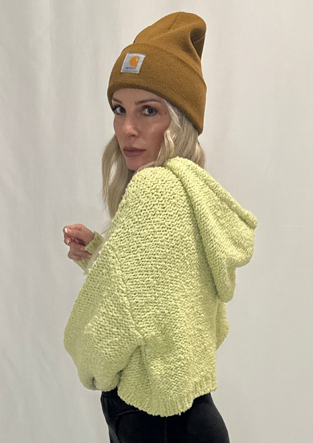 Knit Sweater Pullover Hoodie