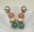 Alani 18K Gold Non-Tarnish Vintage Pastel Beaded Earring