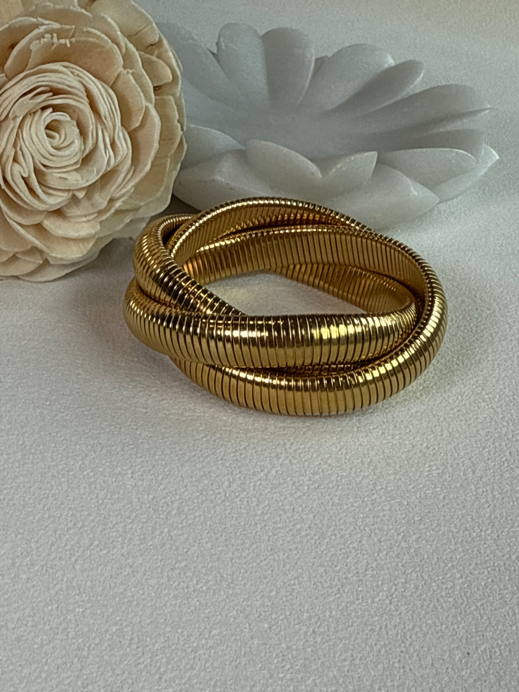 Golden Coil Bangle