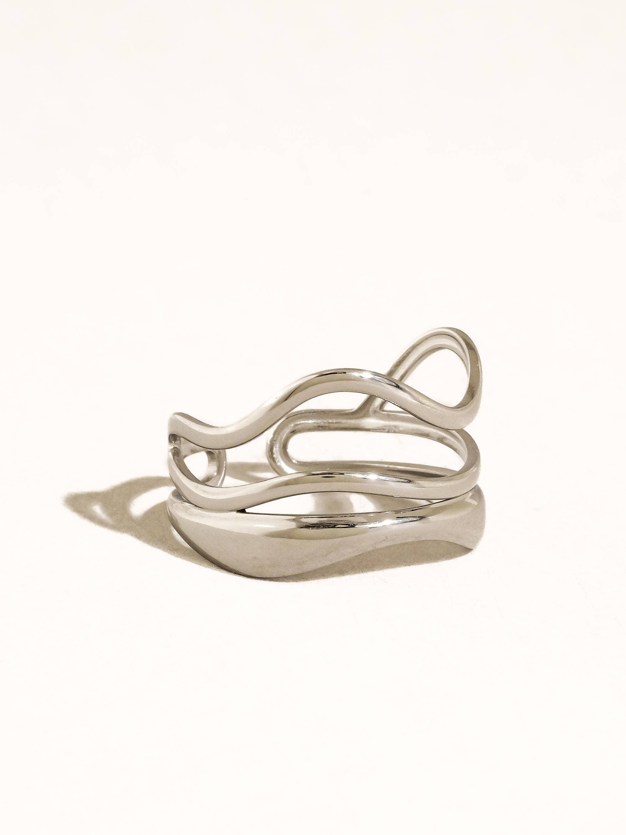 Ozzy Adjustable Abstract Ring