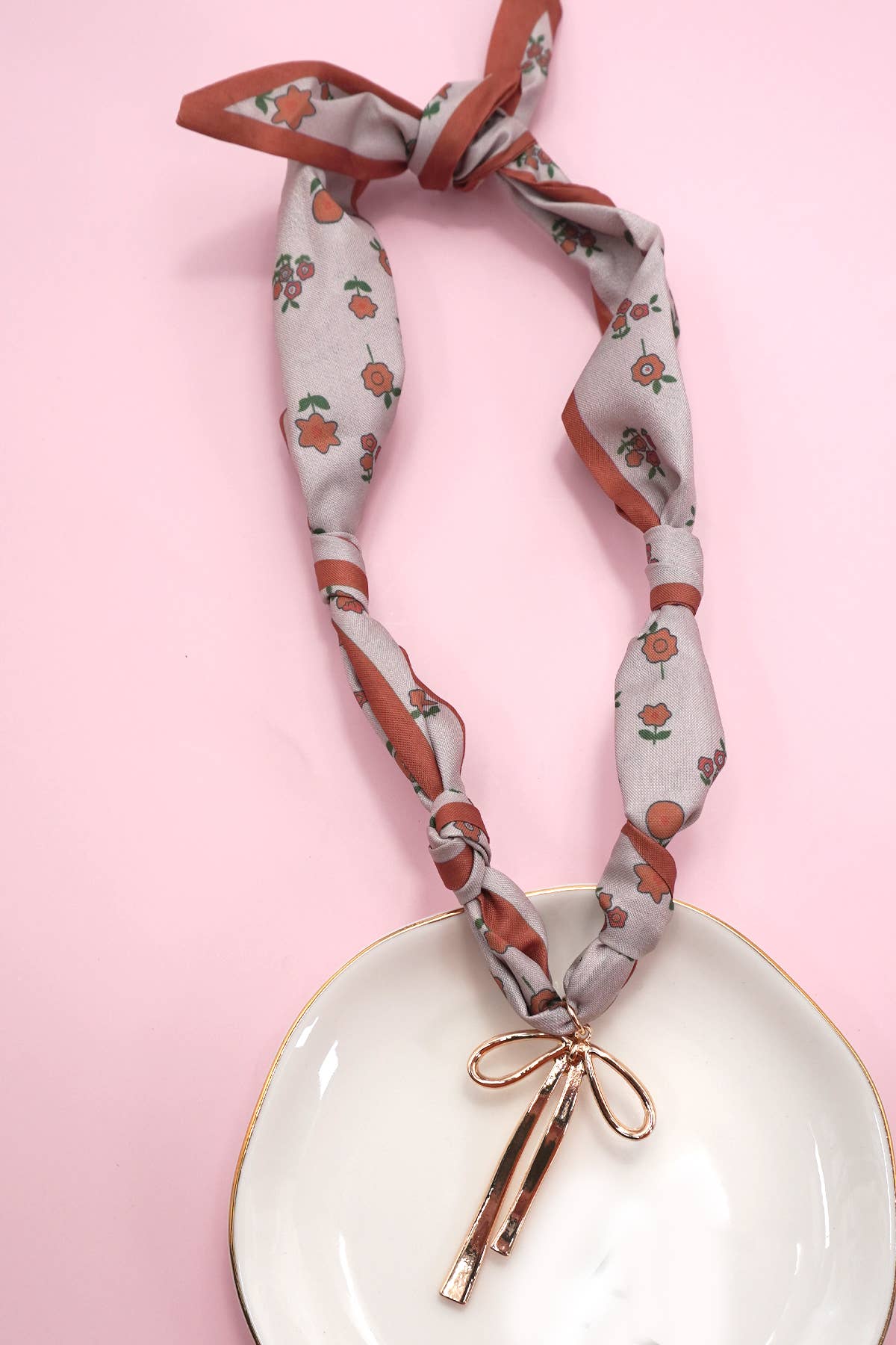 HANDMADE SCARF CHARM NECKLACE (Multi Styles)