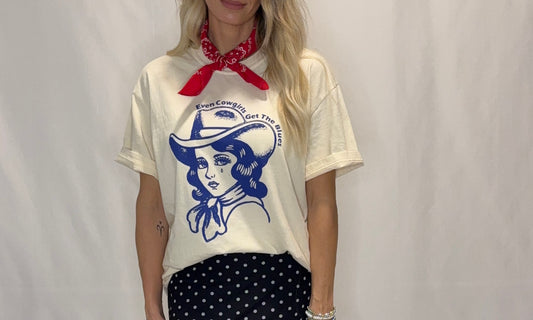COWGIRLS WESTERN VINTAGE GRAPHIC OVERSIZED TEE