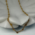 Haisley 18K Gold Non-Tarnish Dainty Flower Chain Necklace