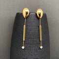 Glossy 18K Gold Plated Stainless Steel Earrings