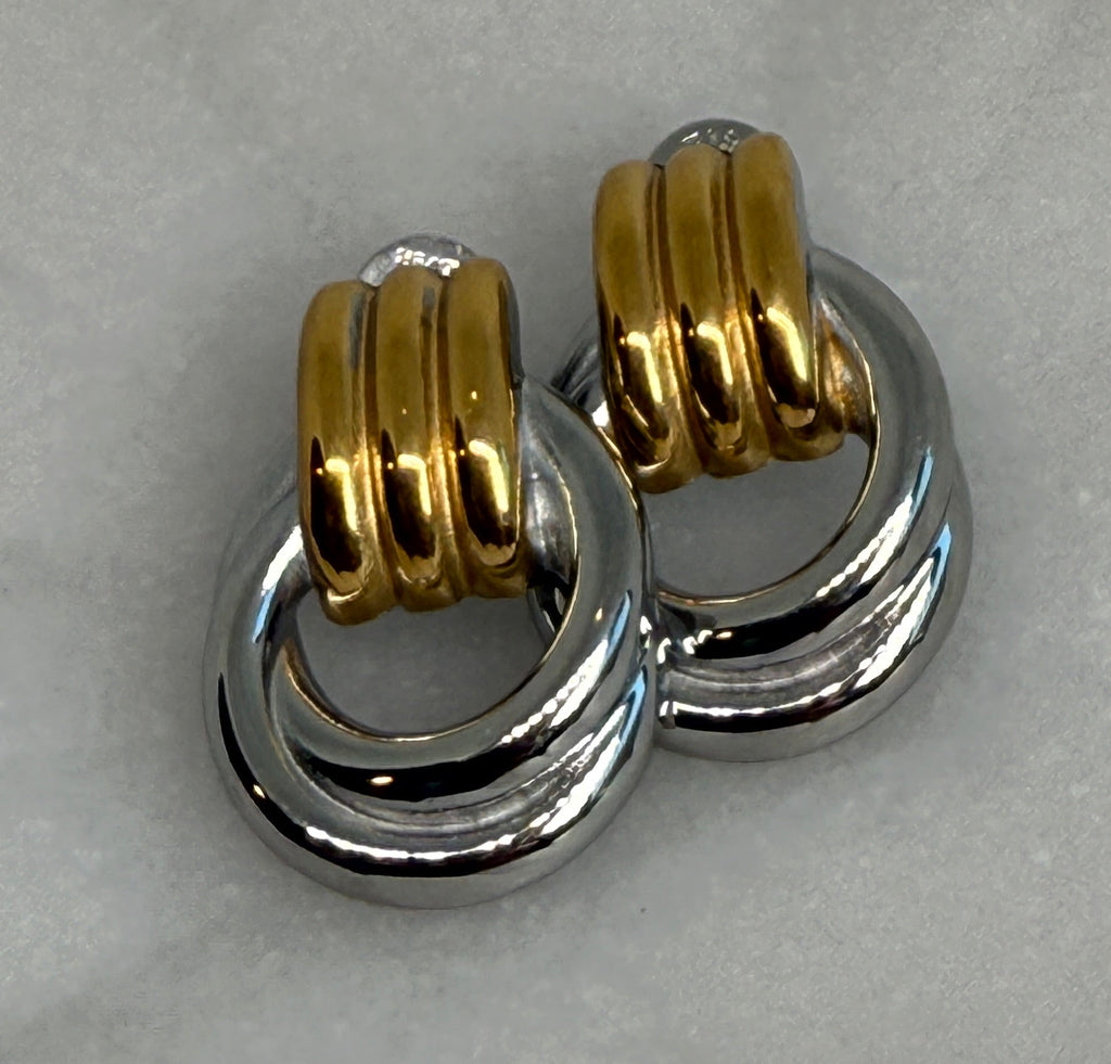 Wanda 18K Gold Non-Tarnish Classic Hoop Earring (Two colors)