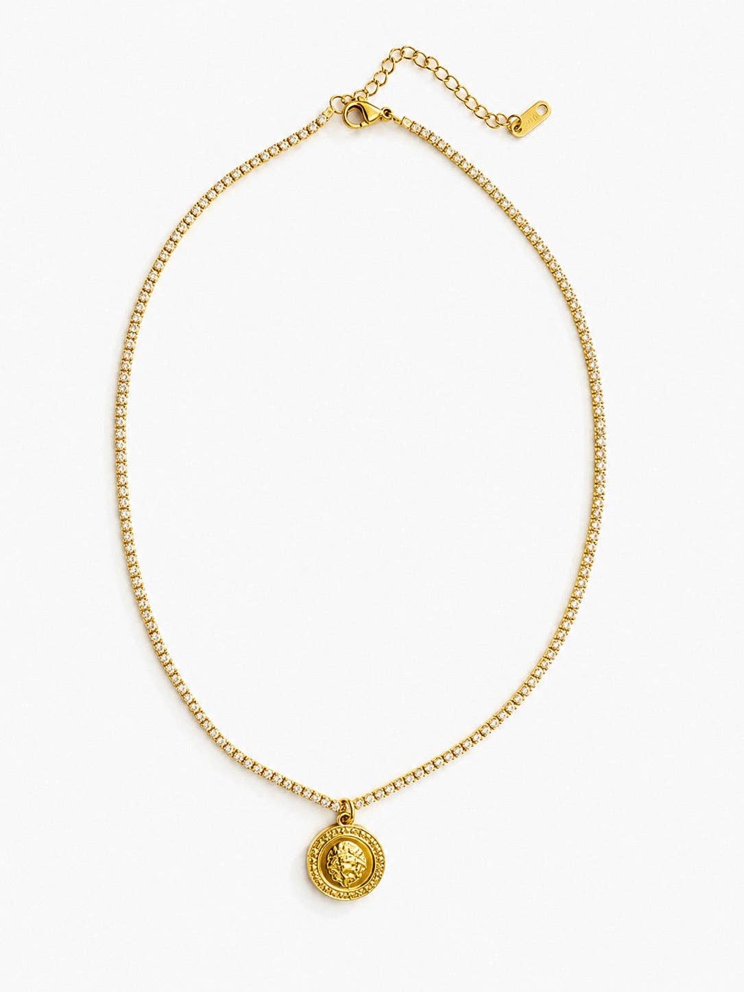 Leone Coin Tennis Necklace