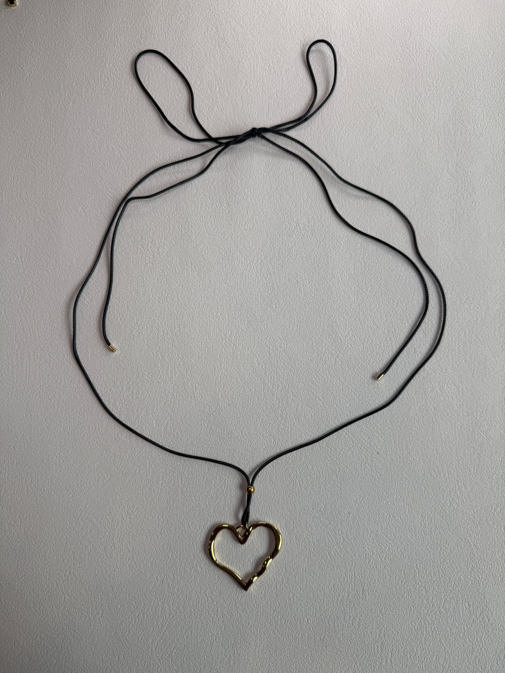 Jeffrey 18K Gold Non-Tarnish Large Heart Necklace