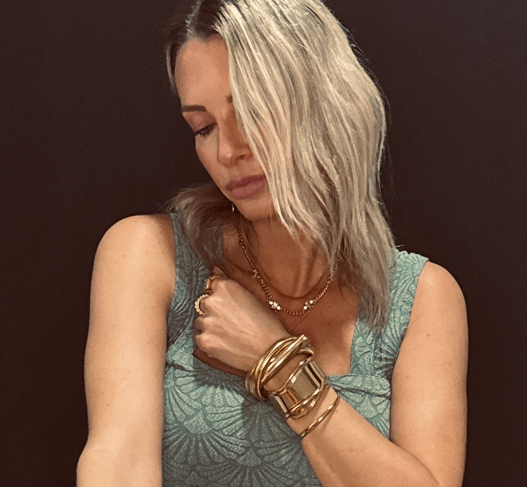 Golden Coil Bangle