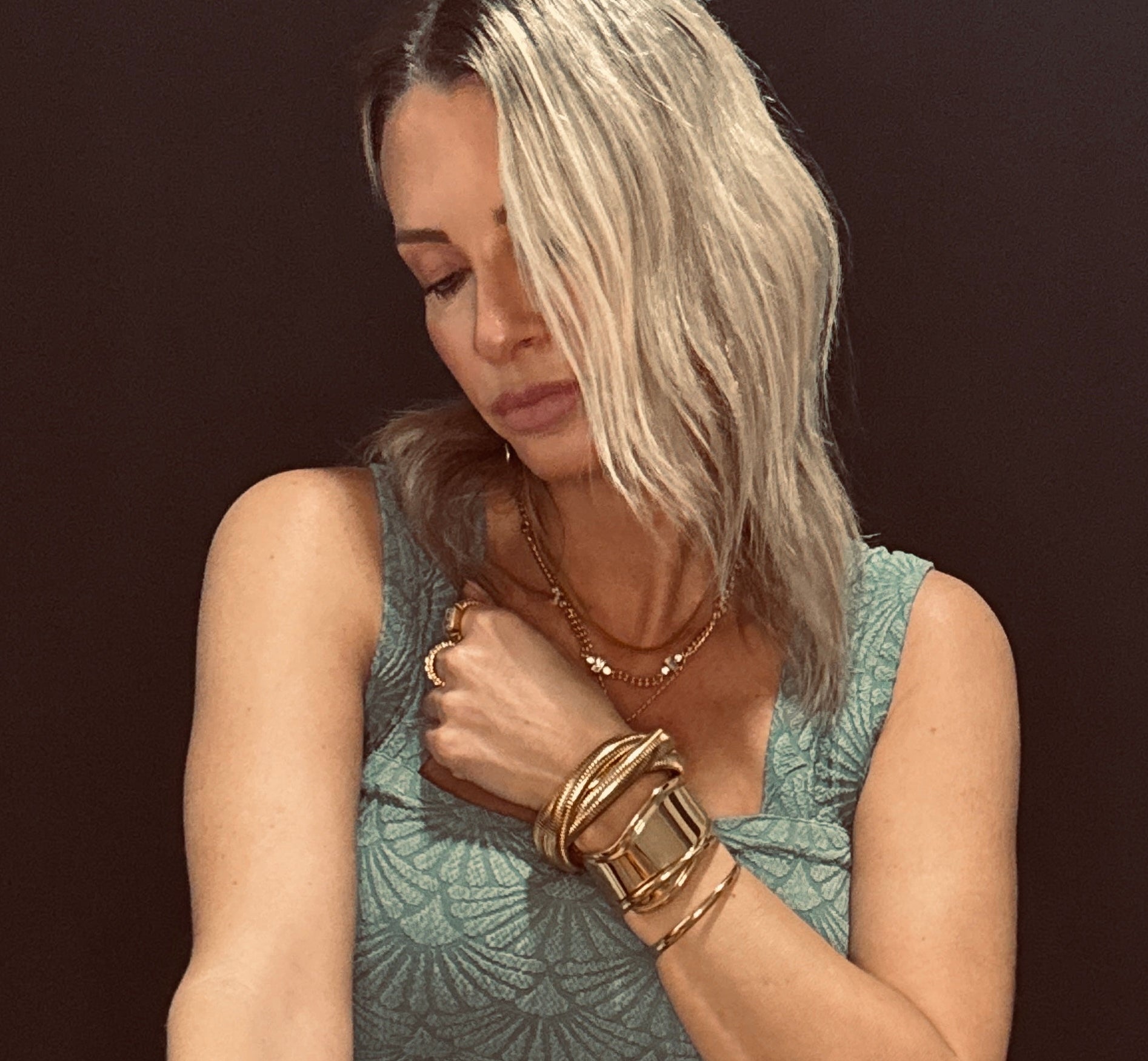 Golden Coil Bangle