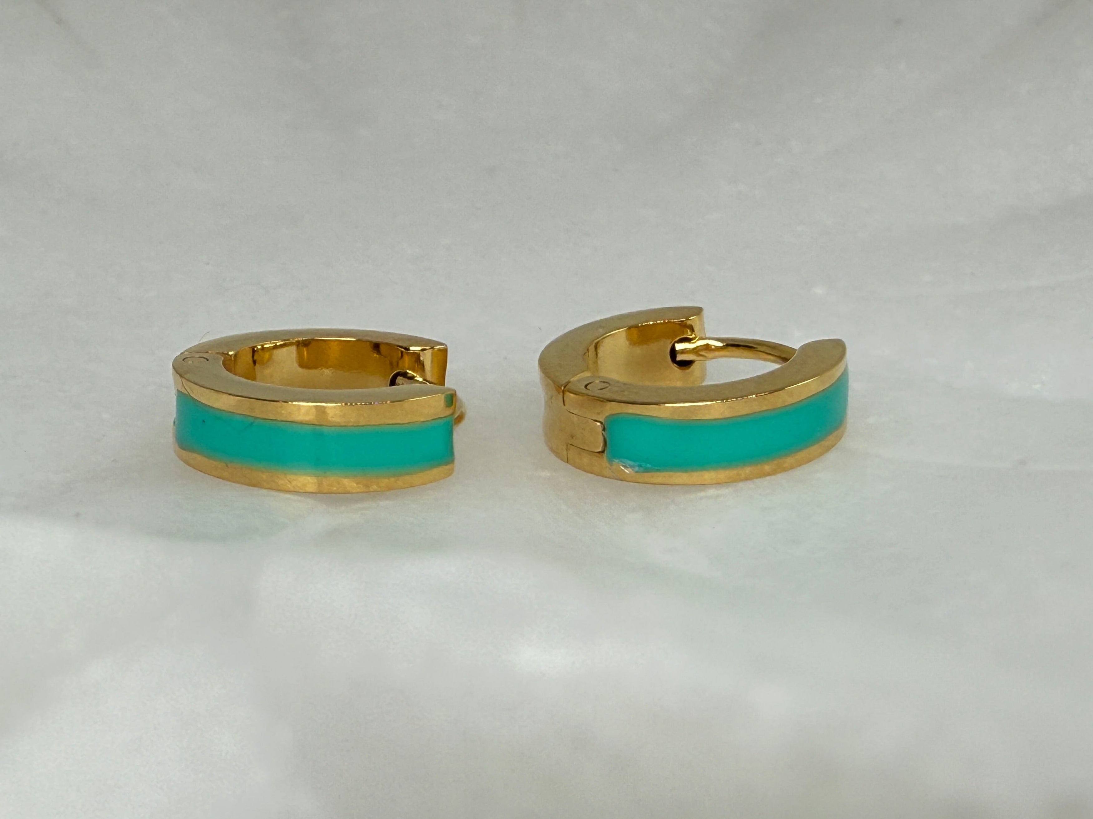 Etta 18K Non-Tarnish Colored Hoop Earring