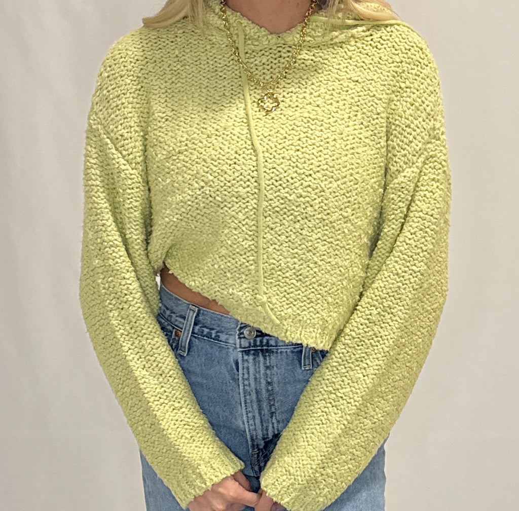 Knit Sweater Pullover Hoodie