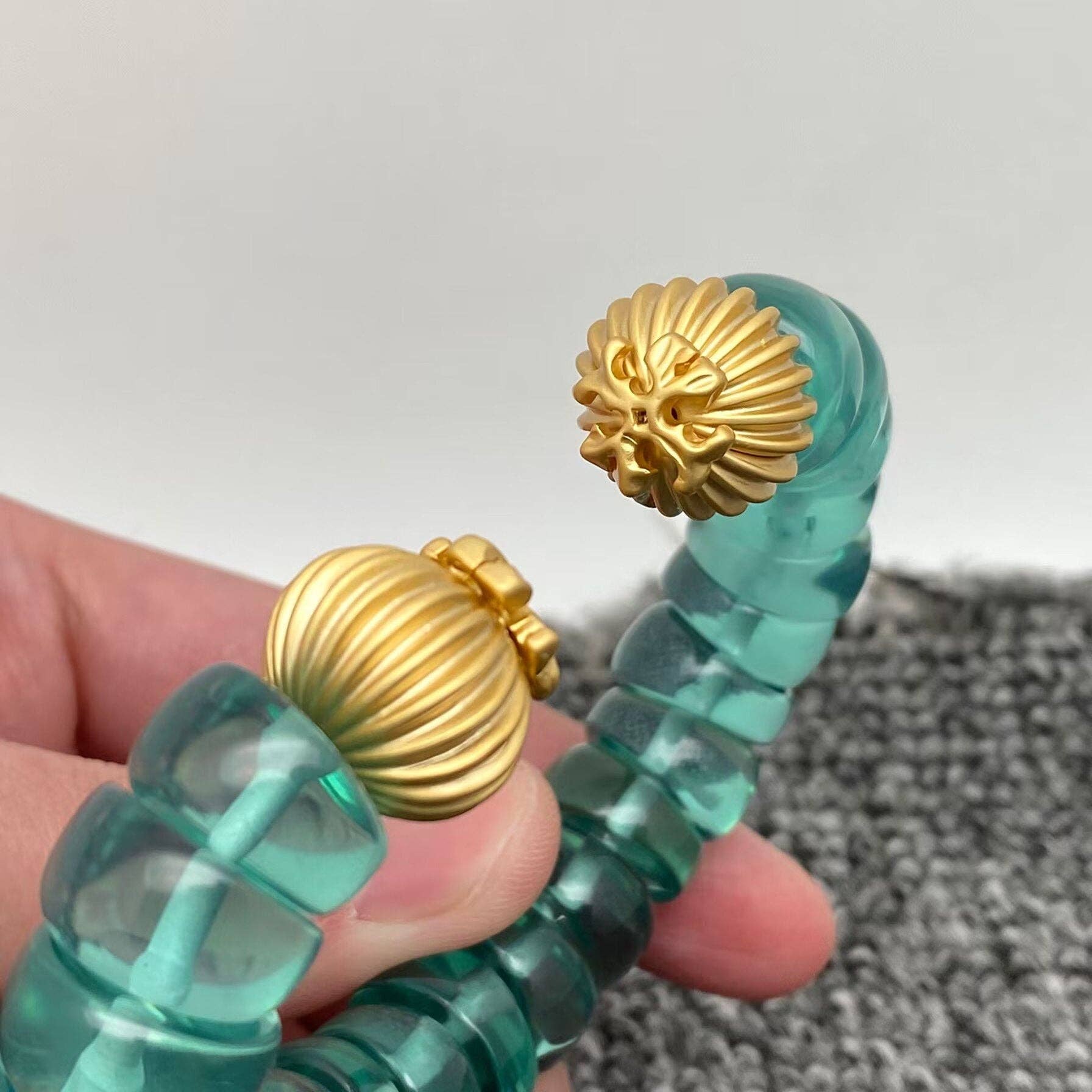 Resin Beads Adjustable Cuff