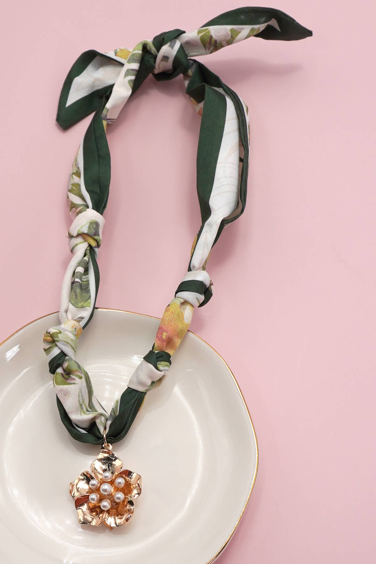 HANDMADE SCARF CHARM NECKLACE (Multi Styles)