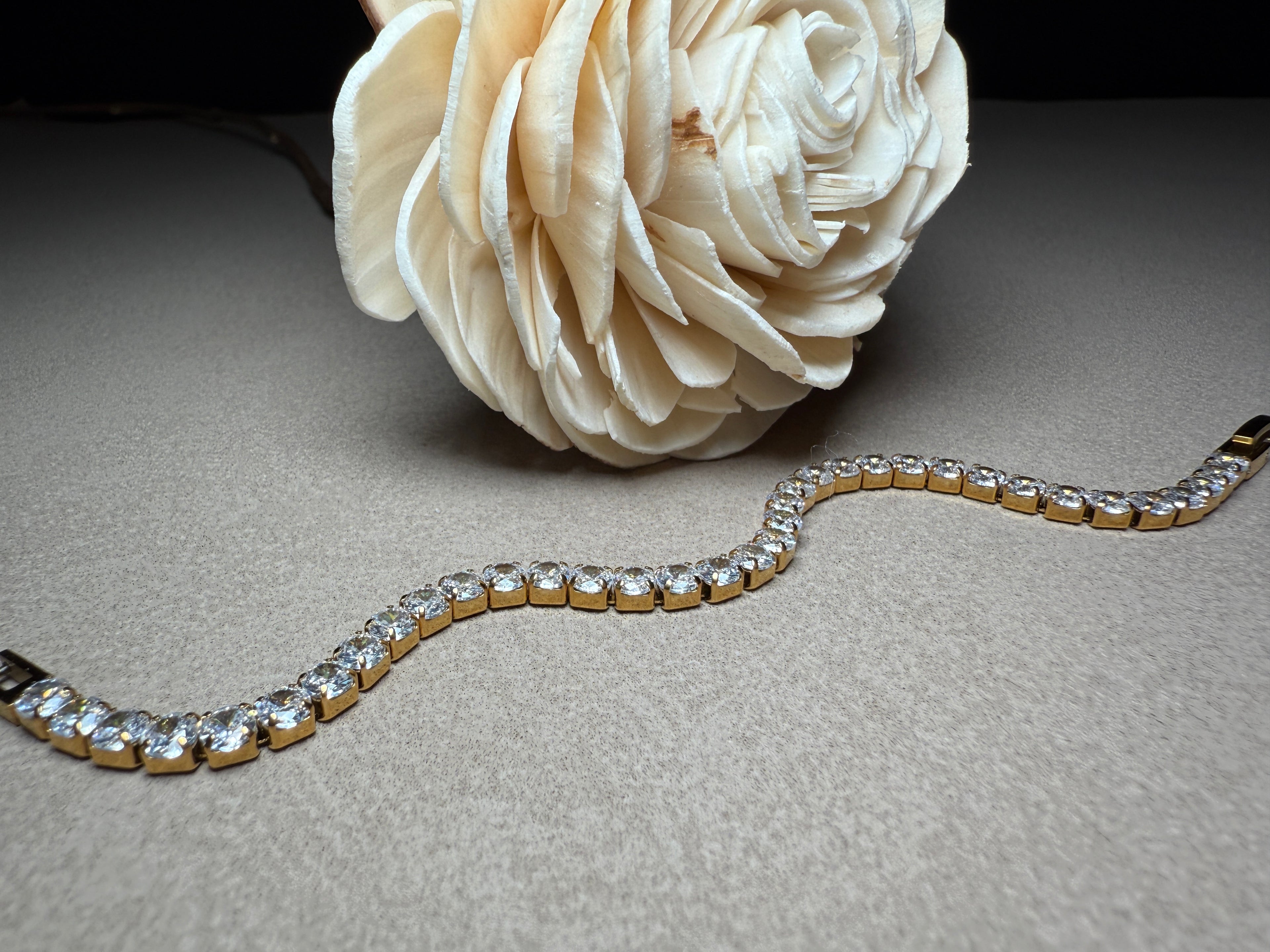 René Non-Tarnish Rhinestone Dressy Bracelet