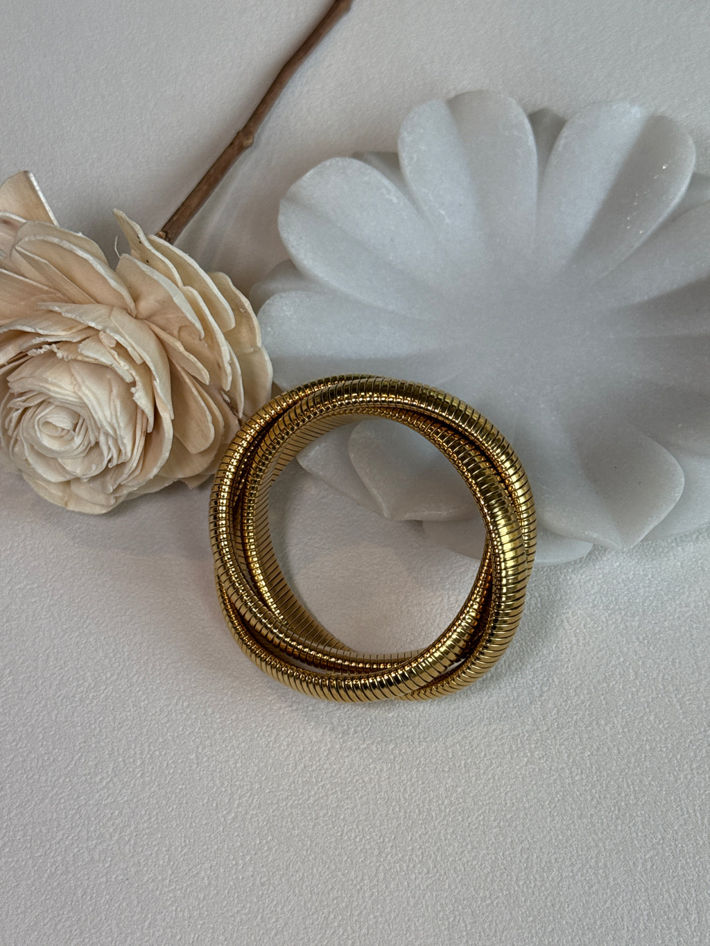 Golden Coil Bangle
