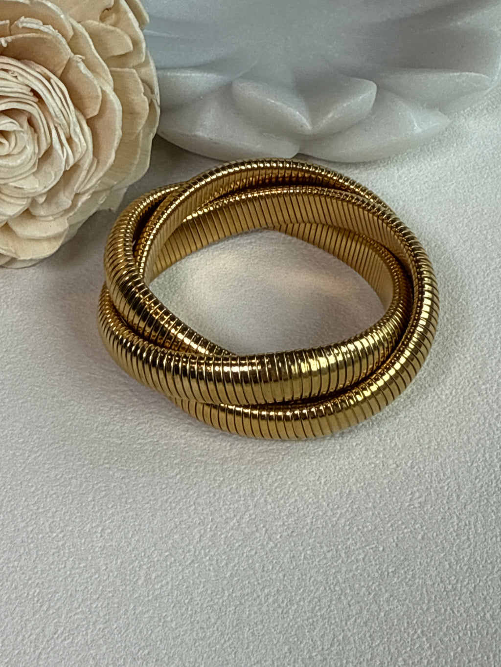 Golden Coil Bangle