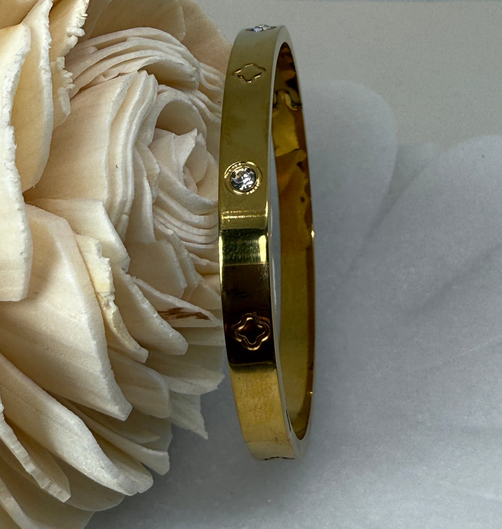 18K Gold Plated Stainless Steel Bangle