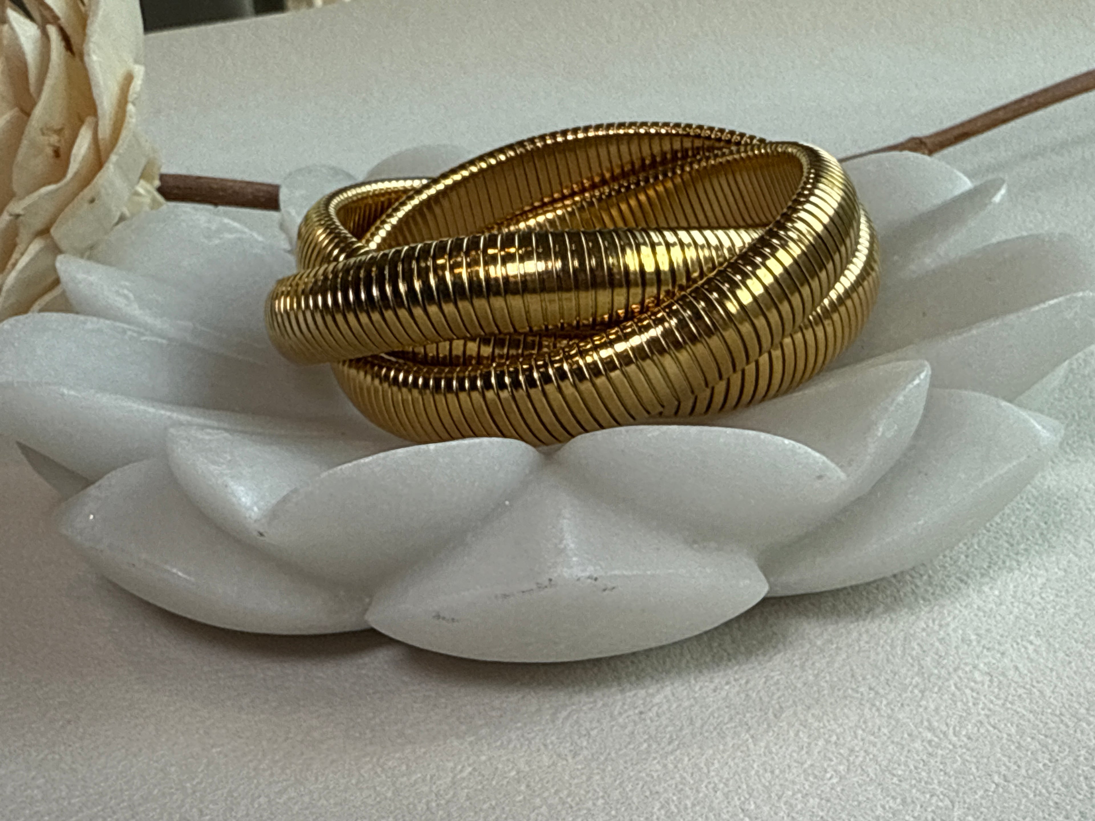 Golden Coil Bangle