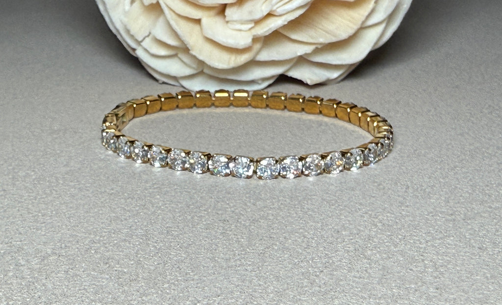 René Non-Tarnish Rhinestone Dressy Bracelet