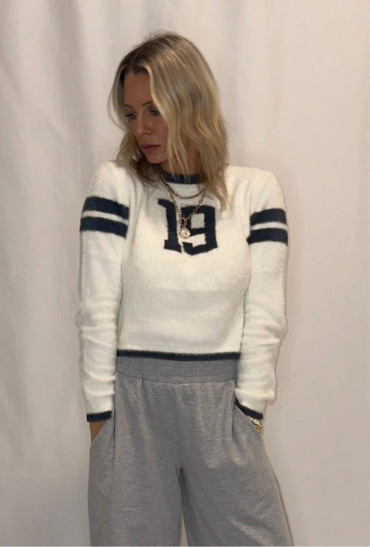 Sporty Knit Sweater