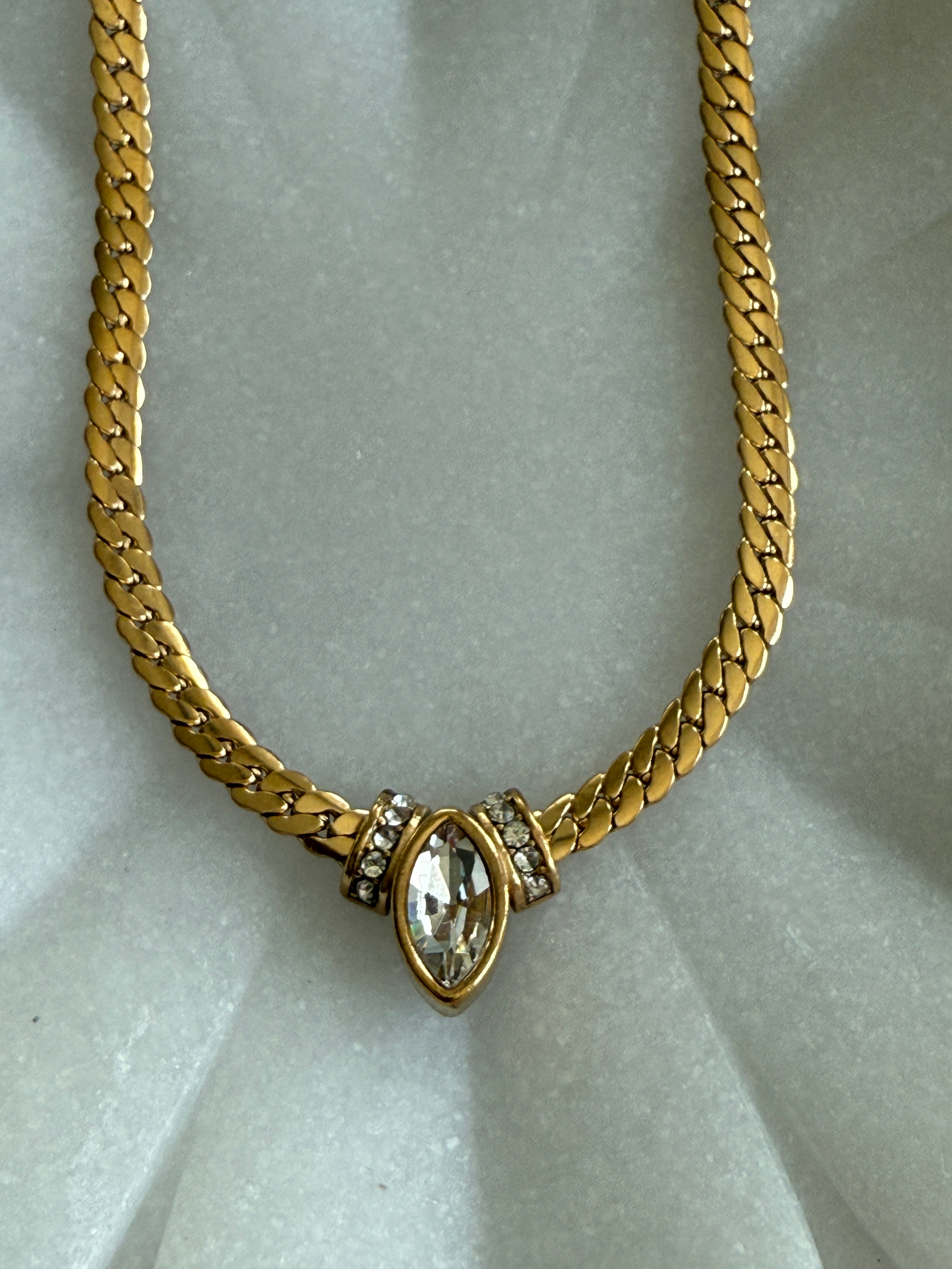 Meredith Marquise Necklace