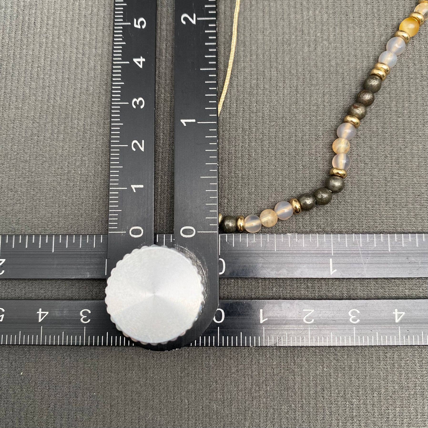 4mm Stone Crystal Adjustable Bead Bracelet