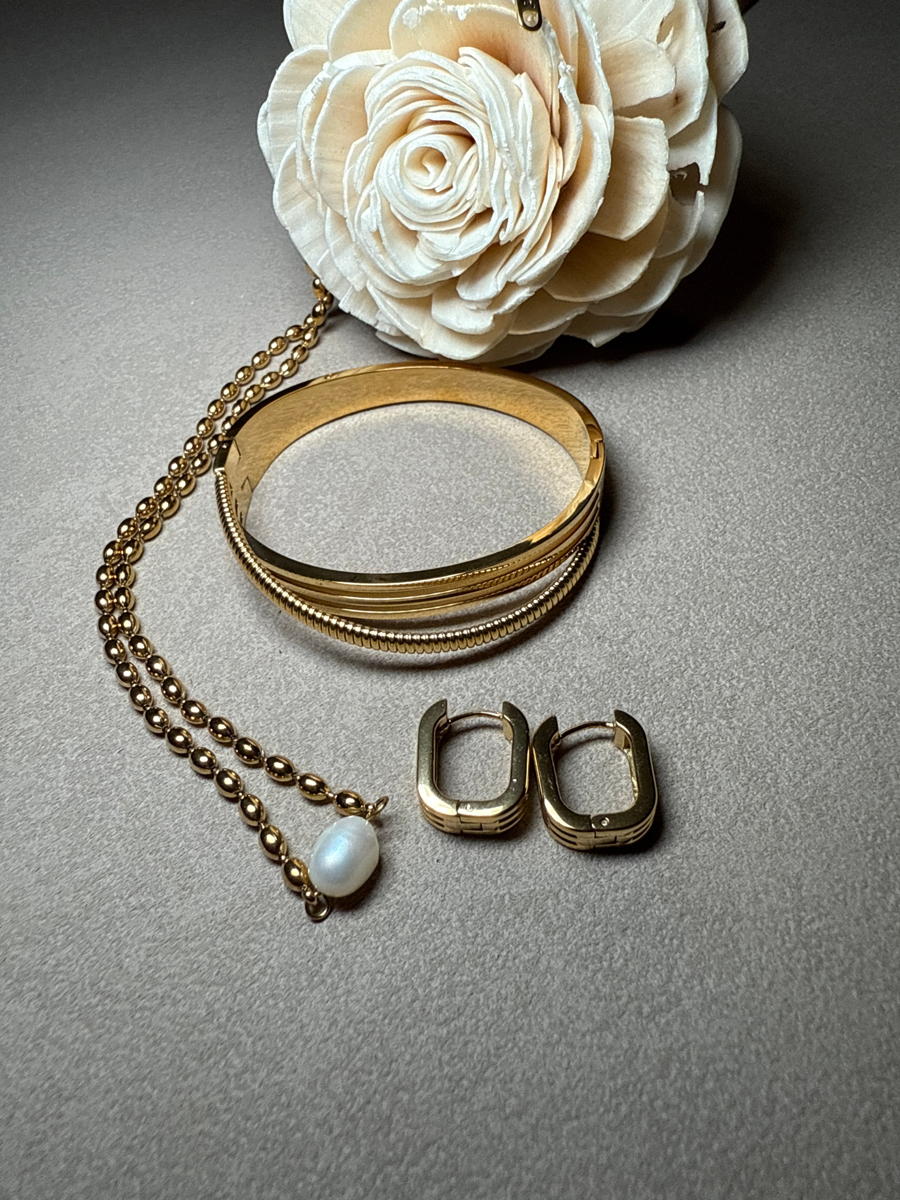 Vigne 18K Gold Non-Tarnish Pearl Ball Chain Necklace