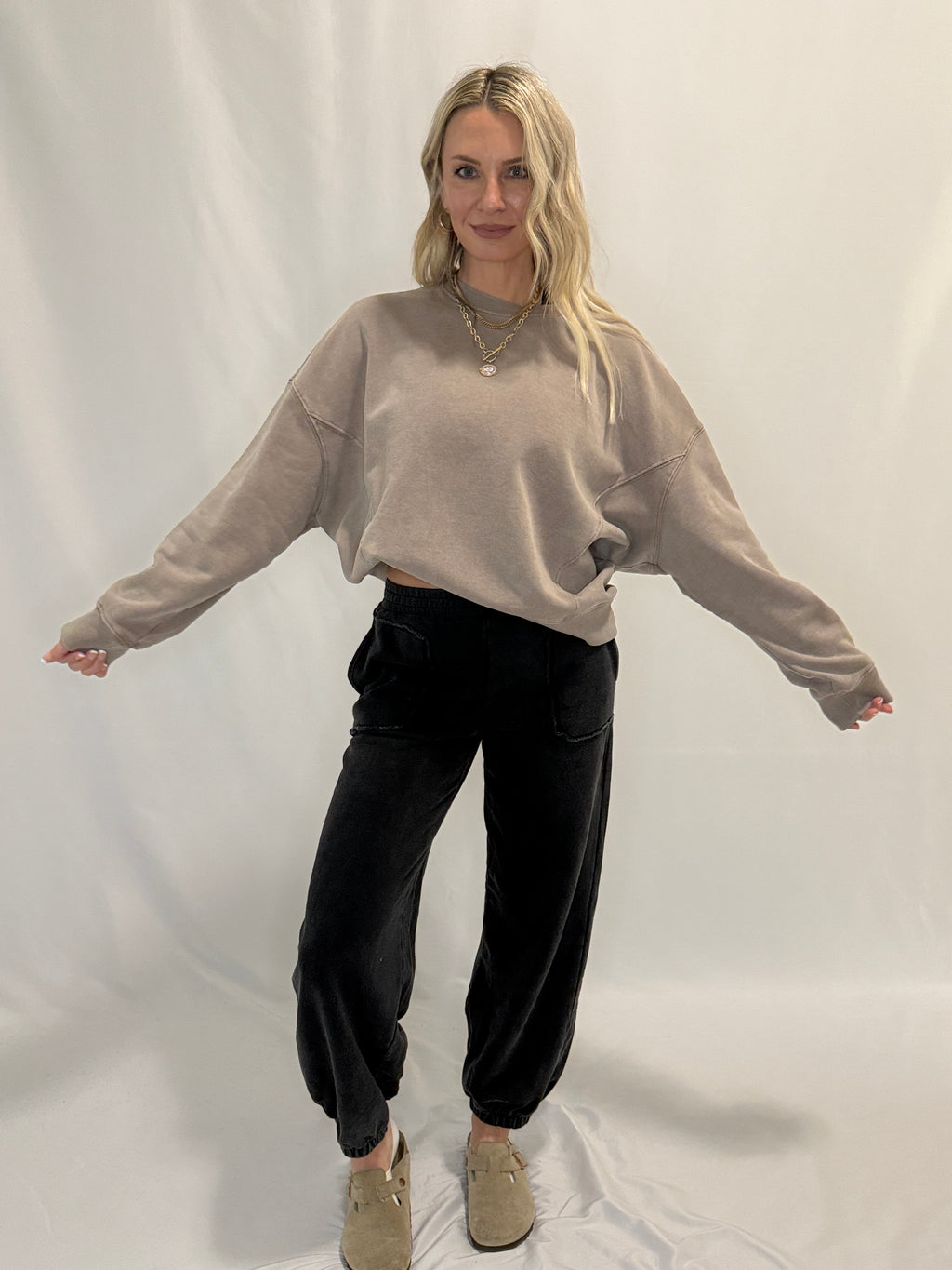 Washed Jogger Sweatpants