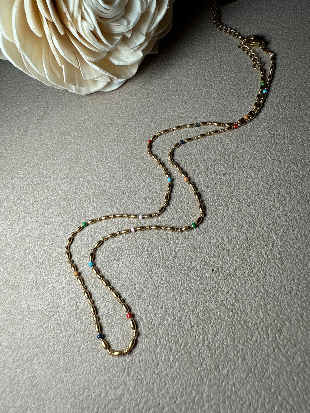 Tave 18K Gold Non-Tarnish Petite Beaded Necklace