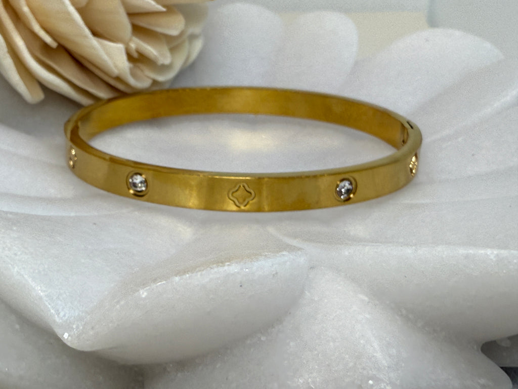 18K Gold Plated Stainless Steel Bangle