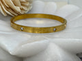 18K Gold Plated Stainless Steel Bangle