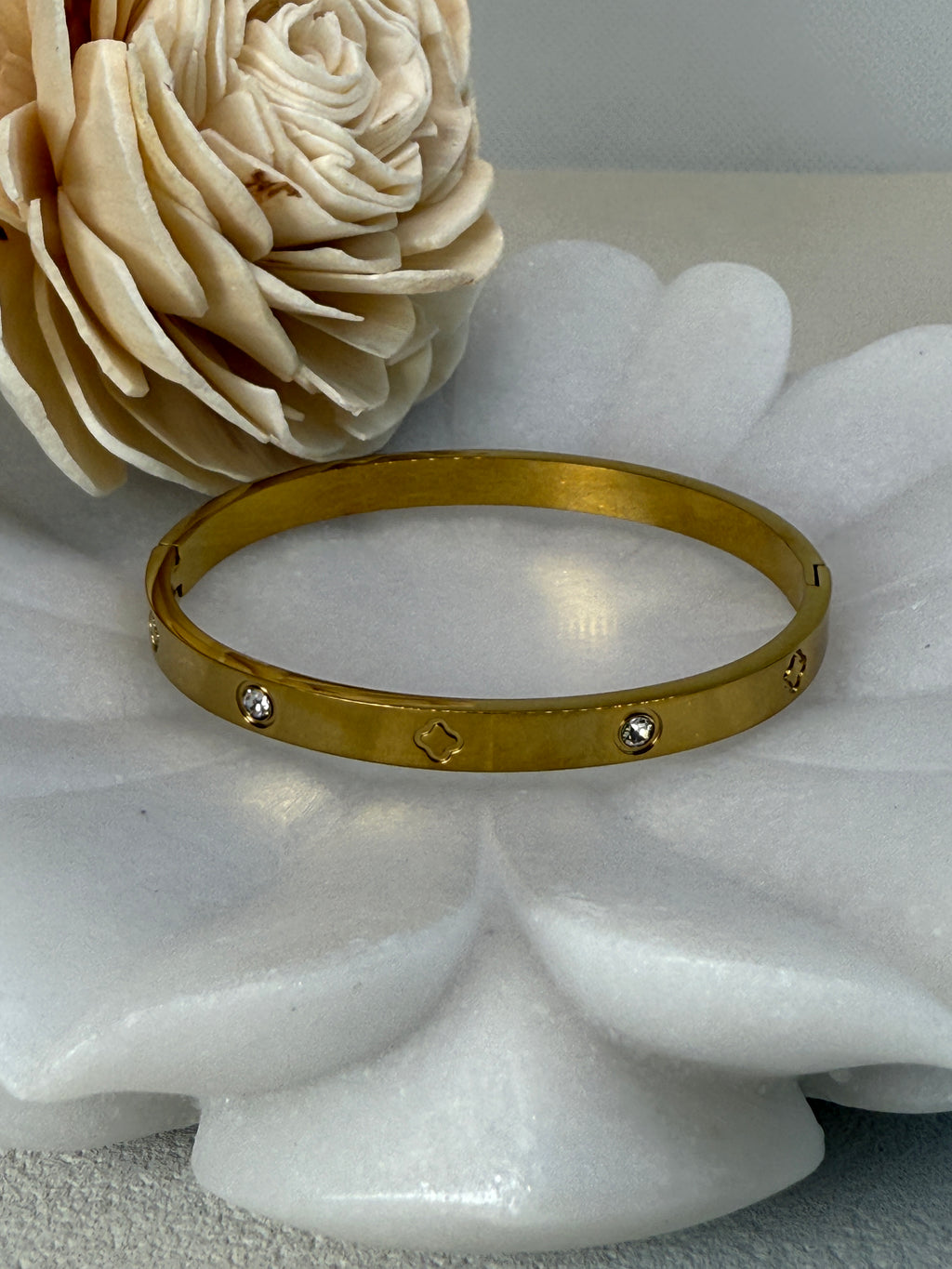 18K Gold Plated Stainless Steel Bangle