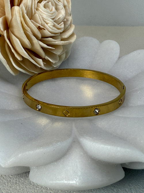 18K Gold Plated Stainless Steel Bangle