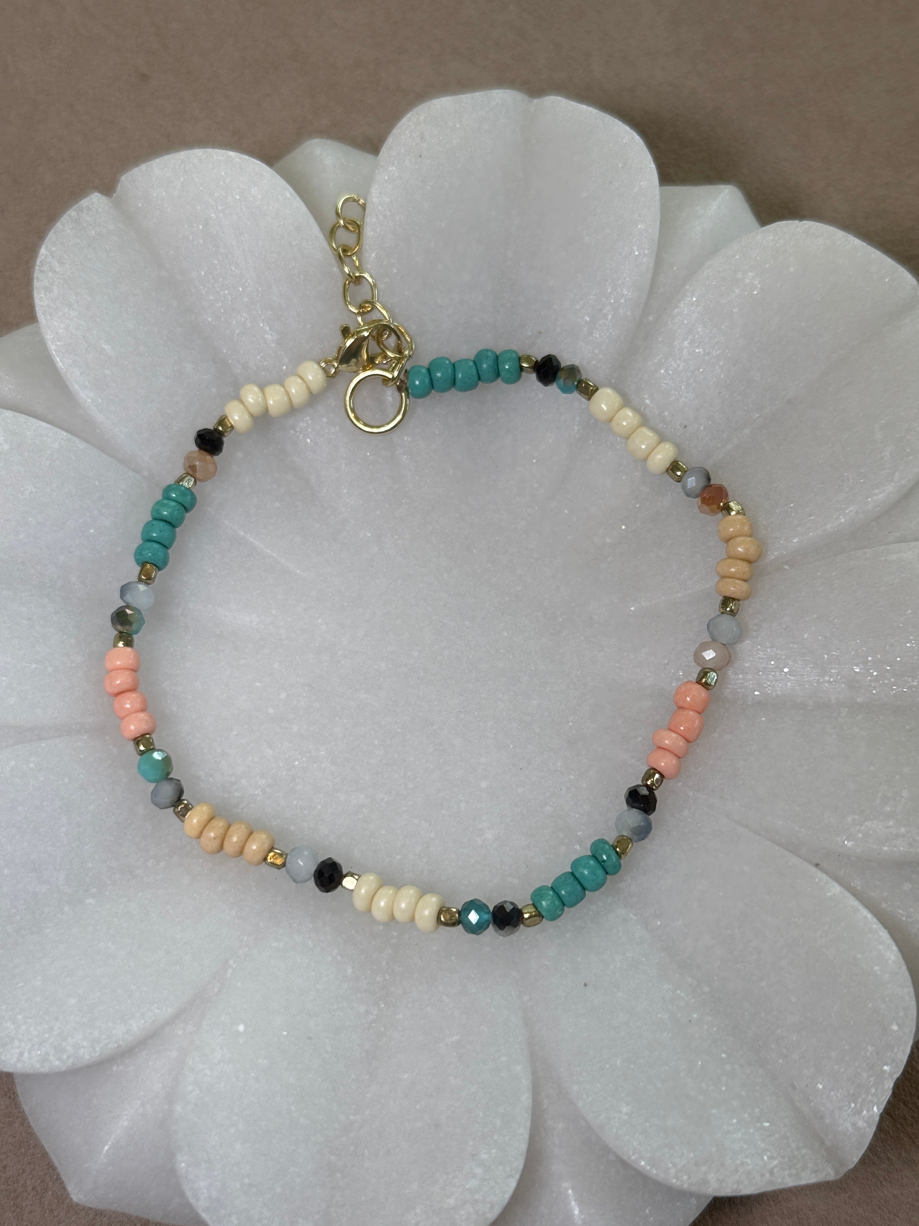 Seaside Skies Beaded Anklet