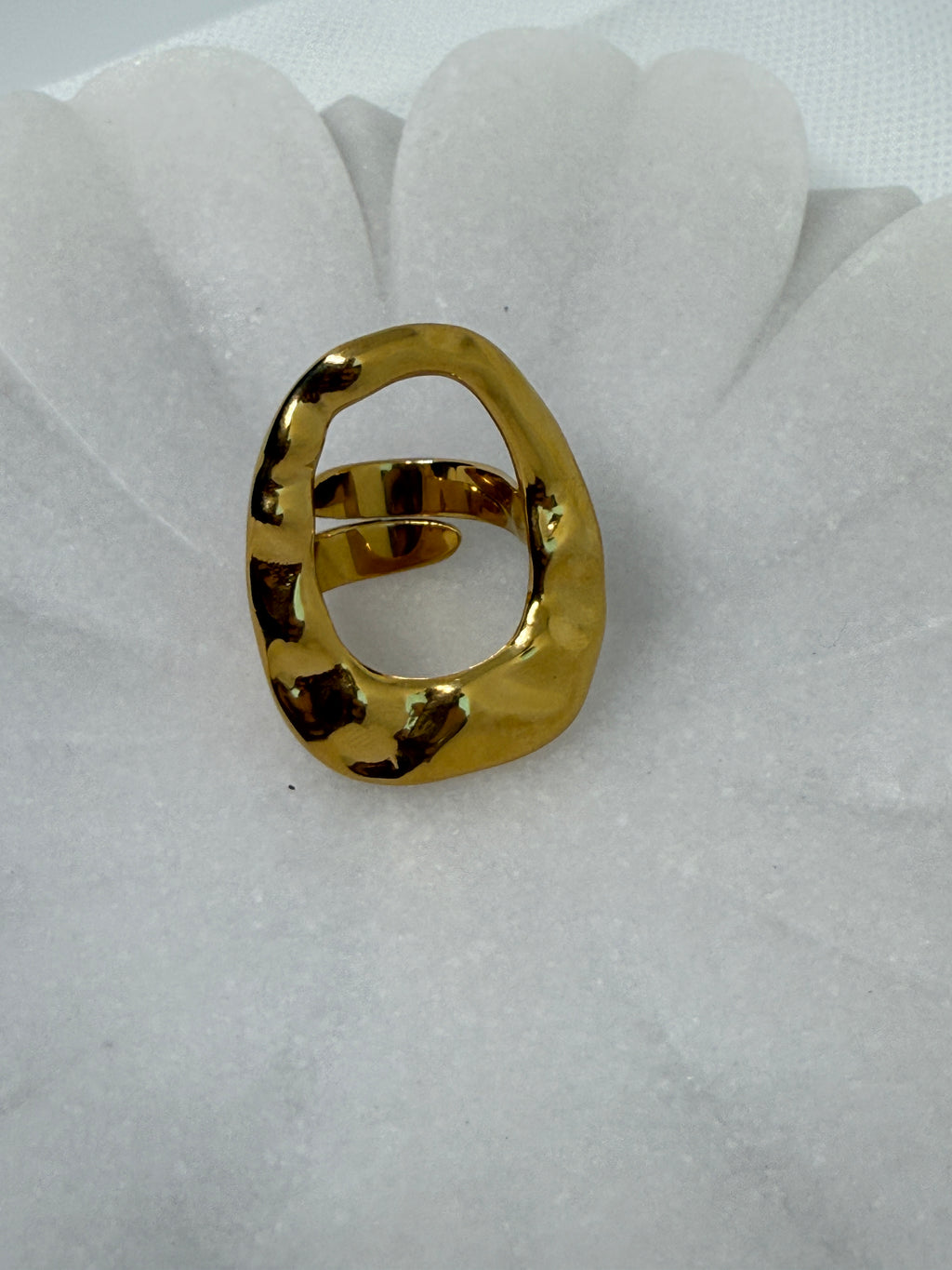 Aurithra - Gold 18K Gold Non-Tarnish - Statement ring