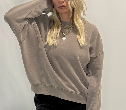 Pigment Washed Relaxed Fit Sweatshirt