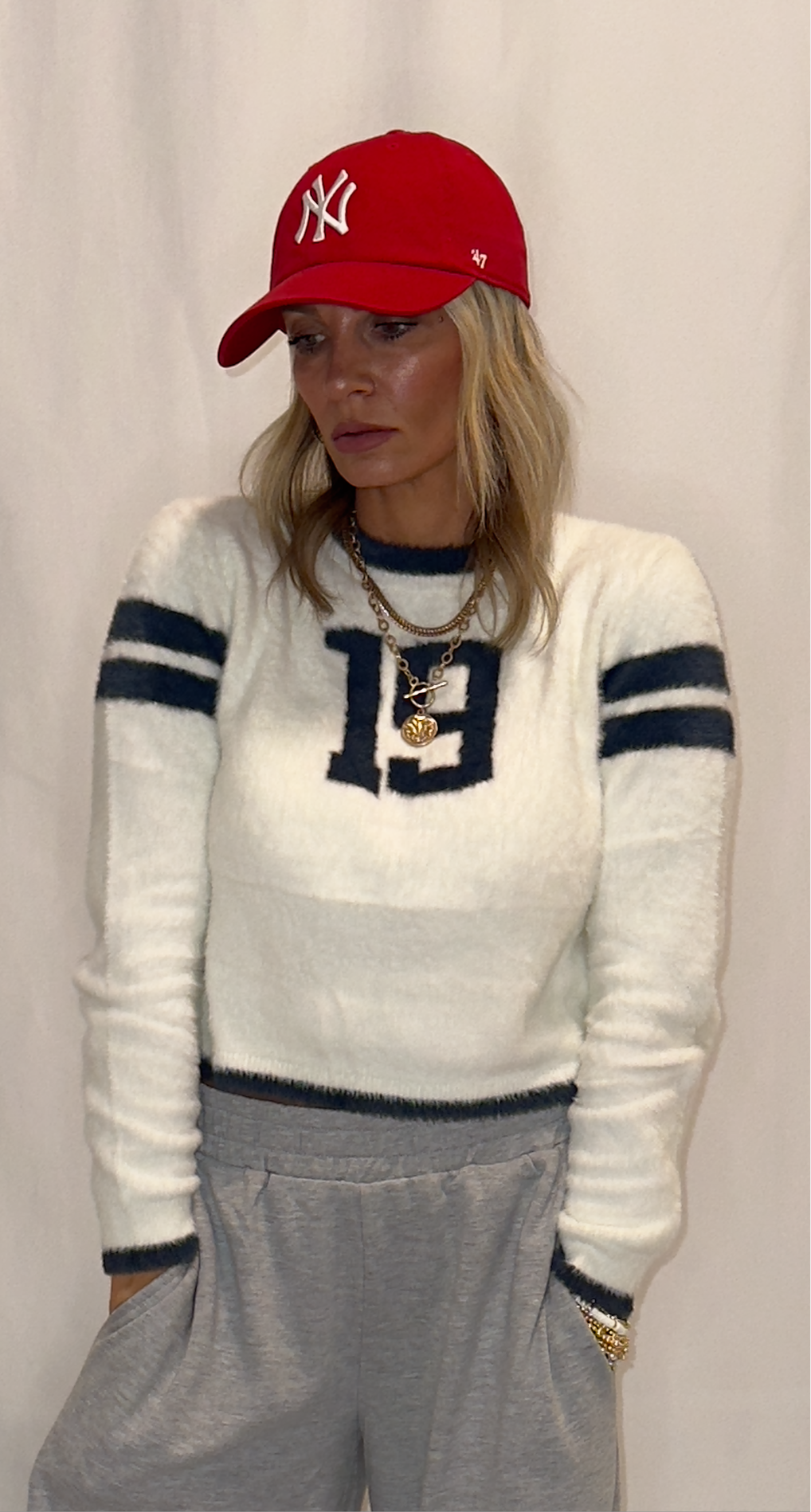 Sporty Knit Sweater