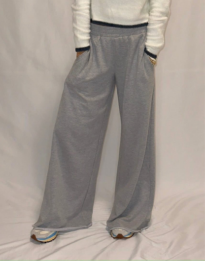Wide Leg Cotton Jogger Sweatpants