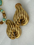 Lysandra 18K Gold Non-Tarnish Layered Teardrop Earrings