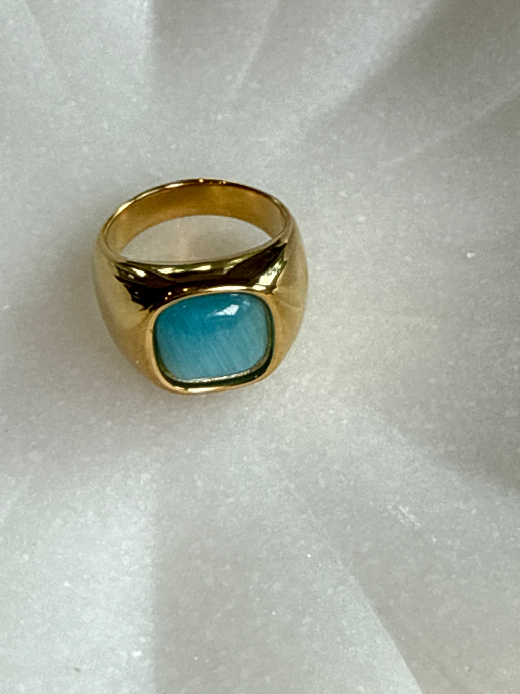 Cat's Eye Stone Ring
