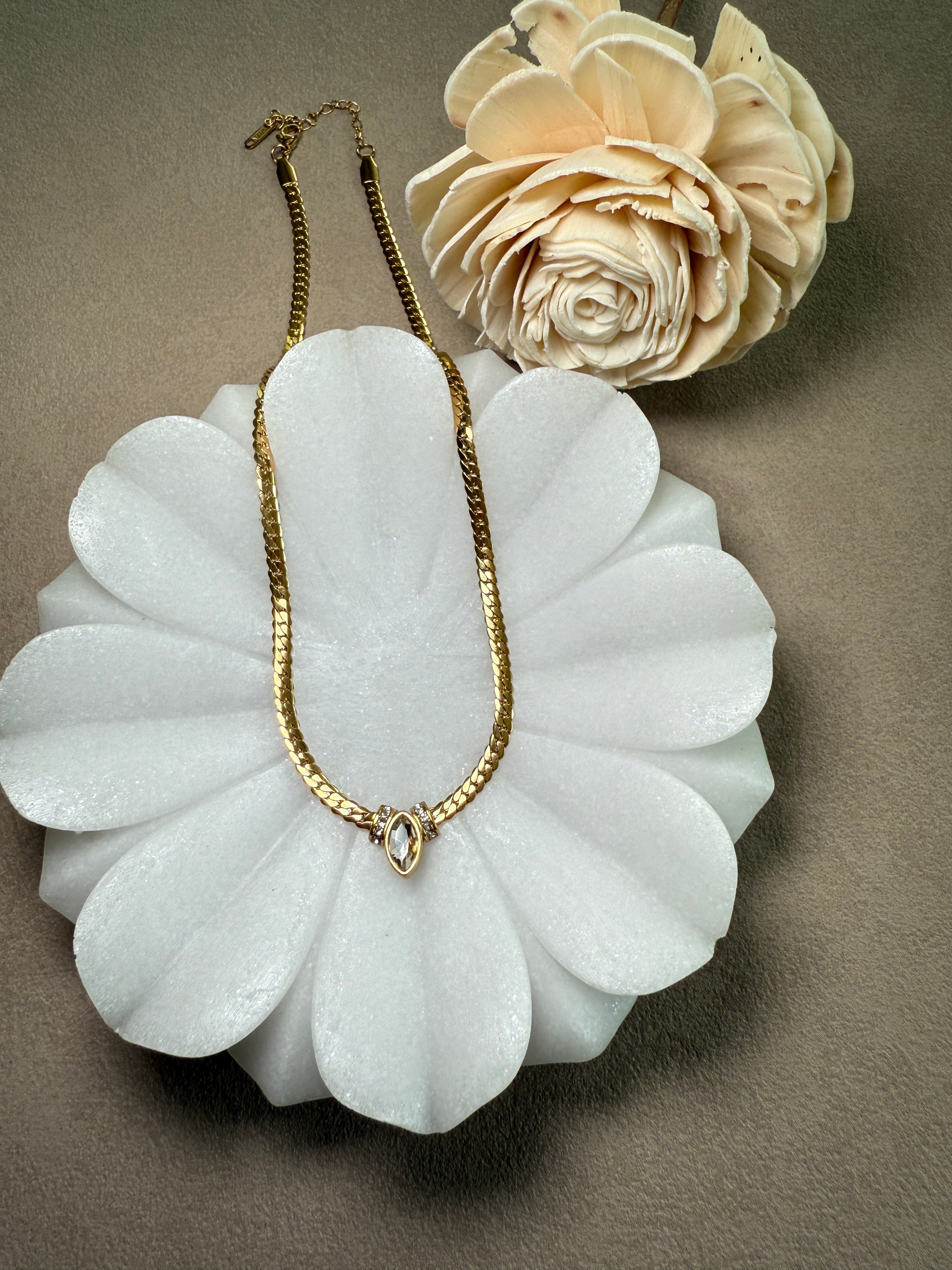 Meredith Marquise Necklace