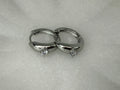 Dazzleon Silver CZ Solitaire  Hoop Earrings