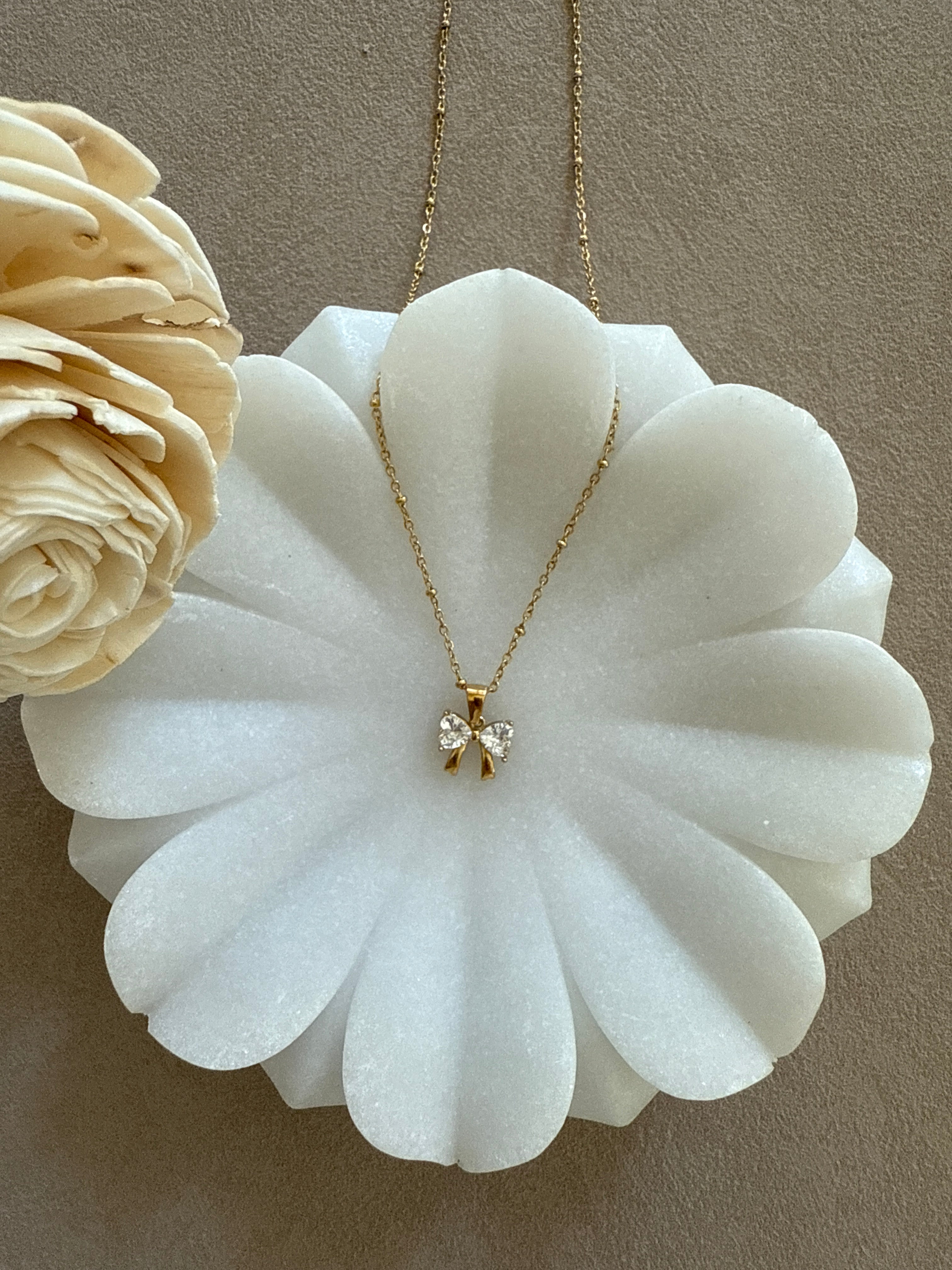 Beloved Bow Necklace
