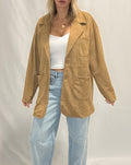 OVERSIZED SUEDE BLAZER