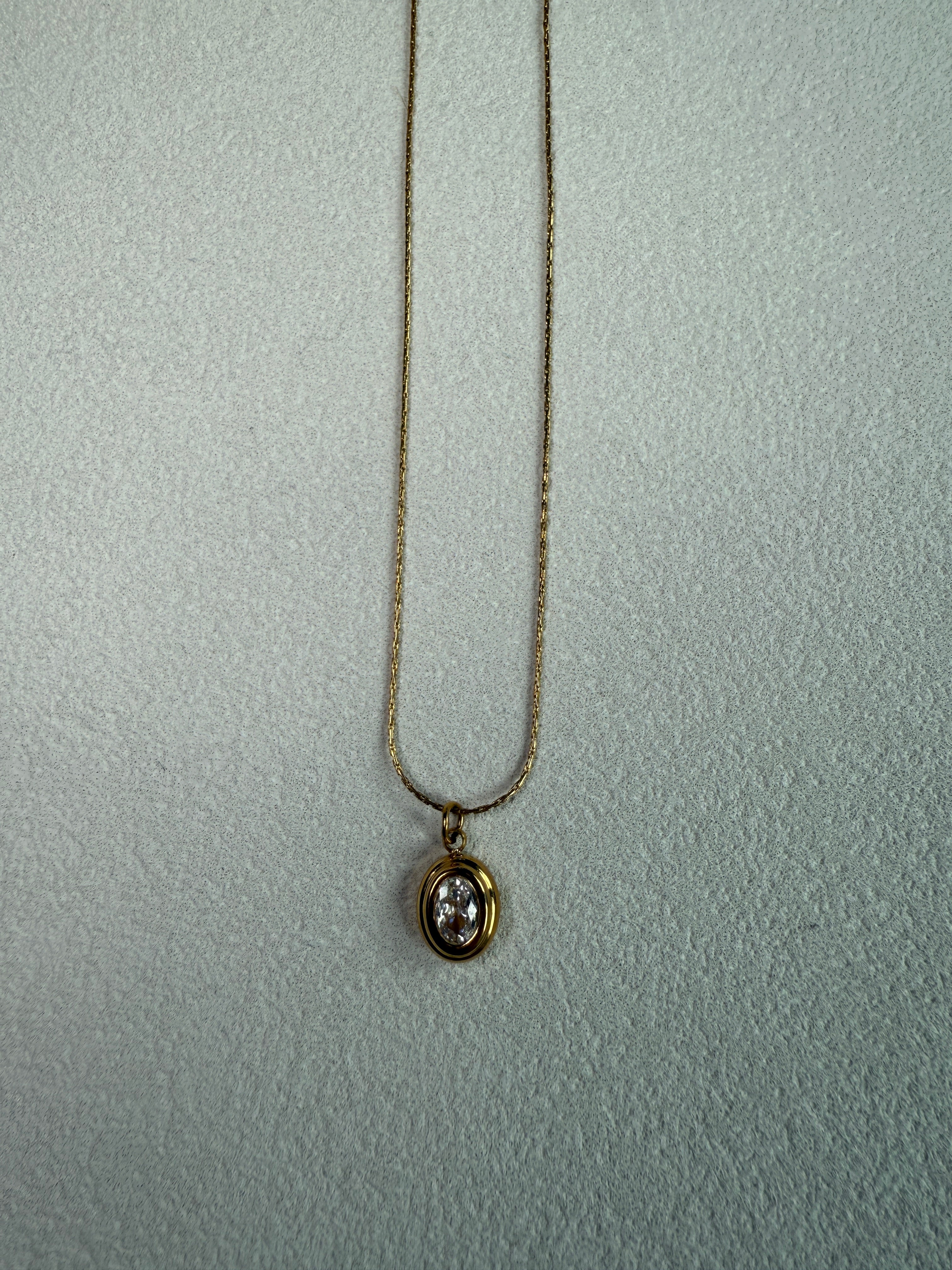Cornelia 18K Gold Non-Tarnish Gemstone Necklace