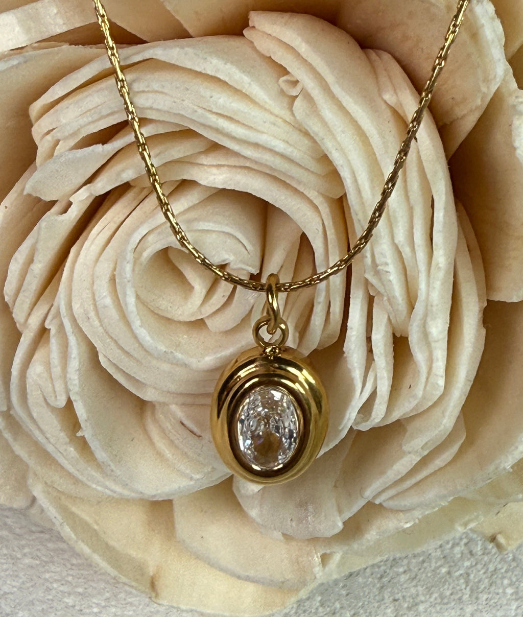Cornelia 18K Gold Non-Tarnish Gemstone Necklace
