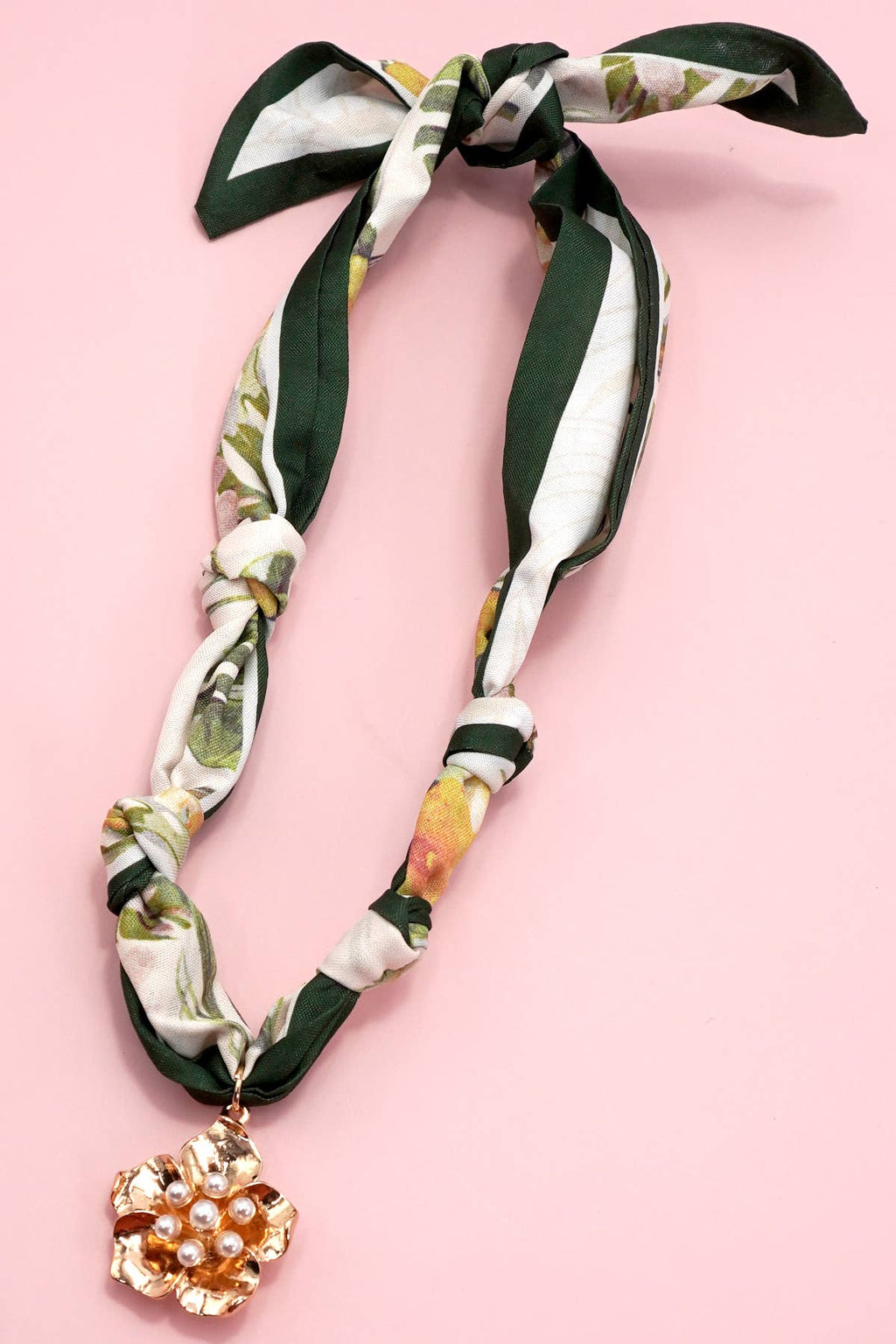 HANDMADE SCARF CHARM NECKLACE (Multi Styles)