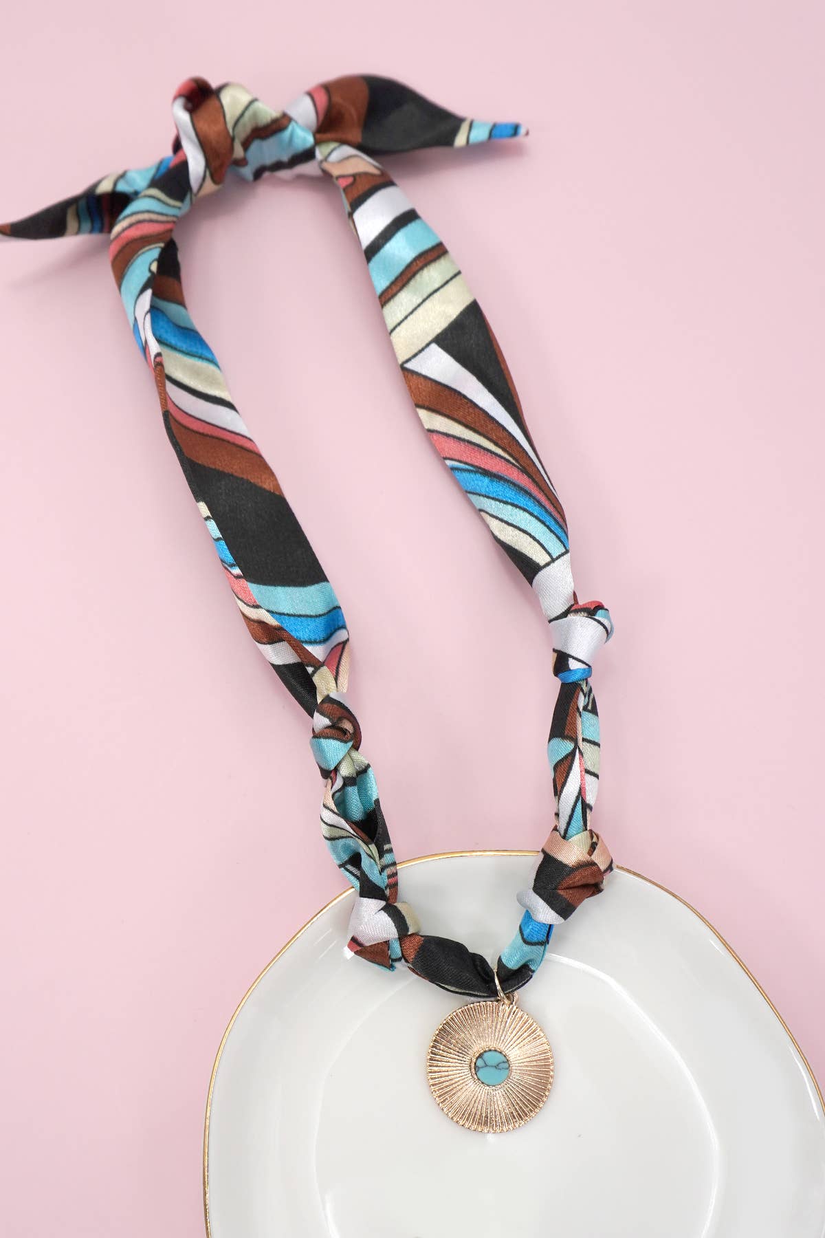 HANDMADE SCARF CHARM NECKLACE (Multi Styles)