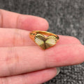 Ray Design Heart Shaped 18K Gold Plated S.Steel Ring
